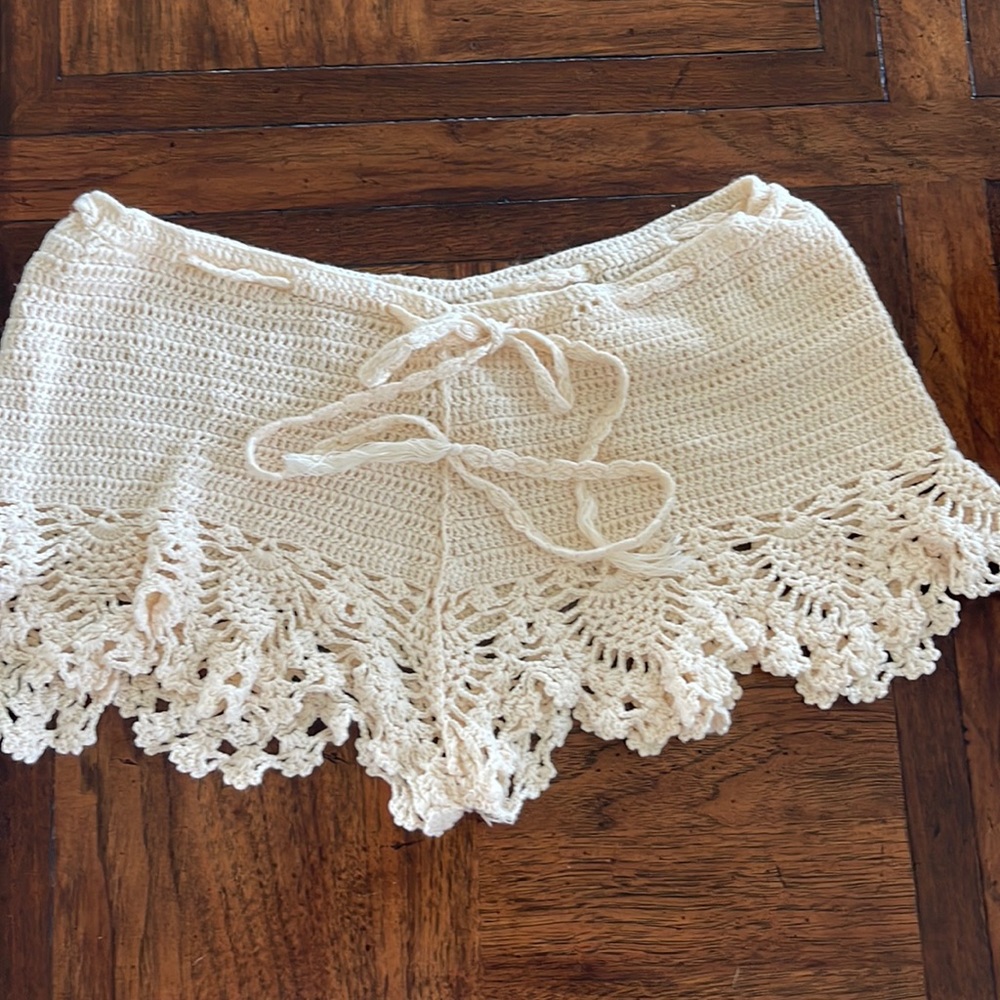 Crochet Free People shorts